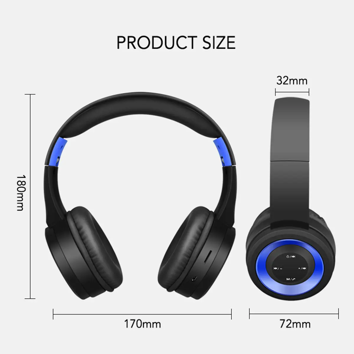 Беспроводные Bluetooth наушники Складные стерео с супер басами микрофон гарнитура |