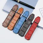 Мужские часы с высококачественной кожей, мягкие и удобные водонепроницаемые и устойчивые к поту 19 мм x 25 мм, подходят для аксессуаров для часов HUBLOT