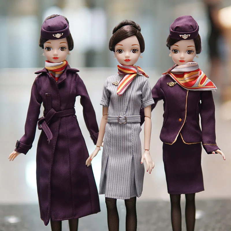 

New arrival IP doll Hannan Alirlines stewardess doll gift play set#11085 exclusive online sales