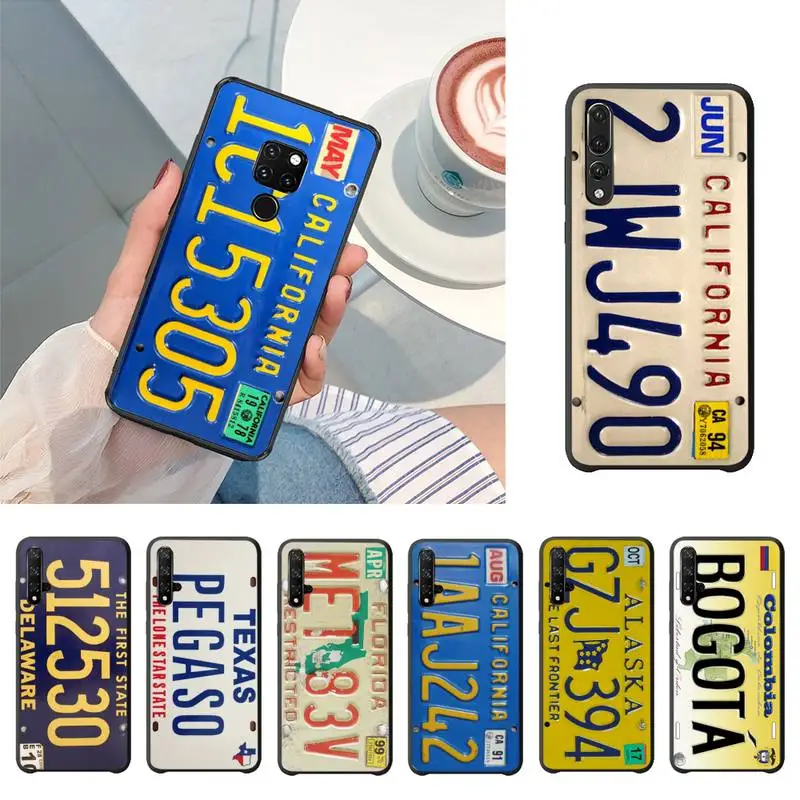 

YNDFCNB Famous Spanish license plate Luxury Phone Case For Huawei P20 P30 P10 lite P20Pro PSmart Y7 Y6 Prime Mate20 Nova3E