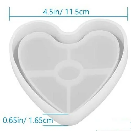 

Crystal Epoxy Coaster Resin Mold Cup Mat Pad Casting Silicone Mould DIY Crafts Jewelry Making Tools Square Love Base Tea Cup Pad