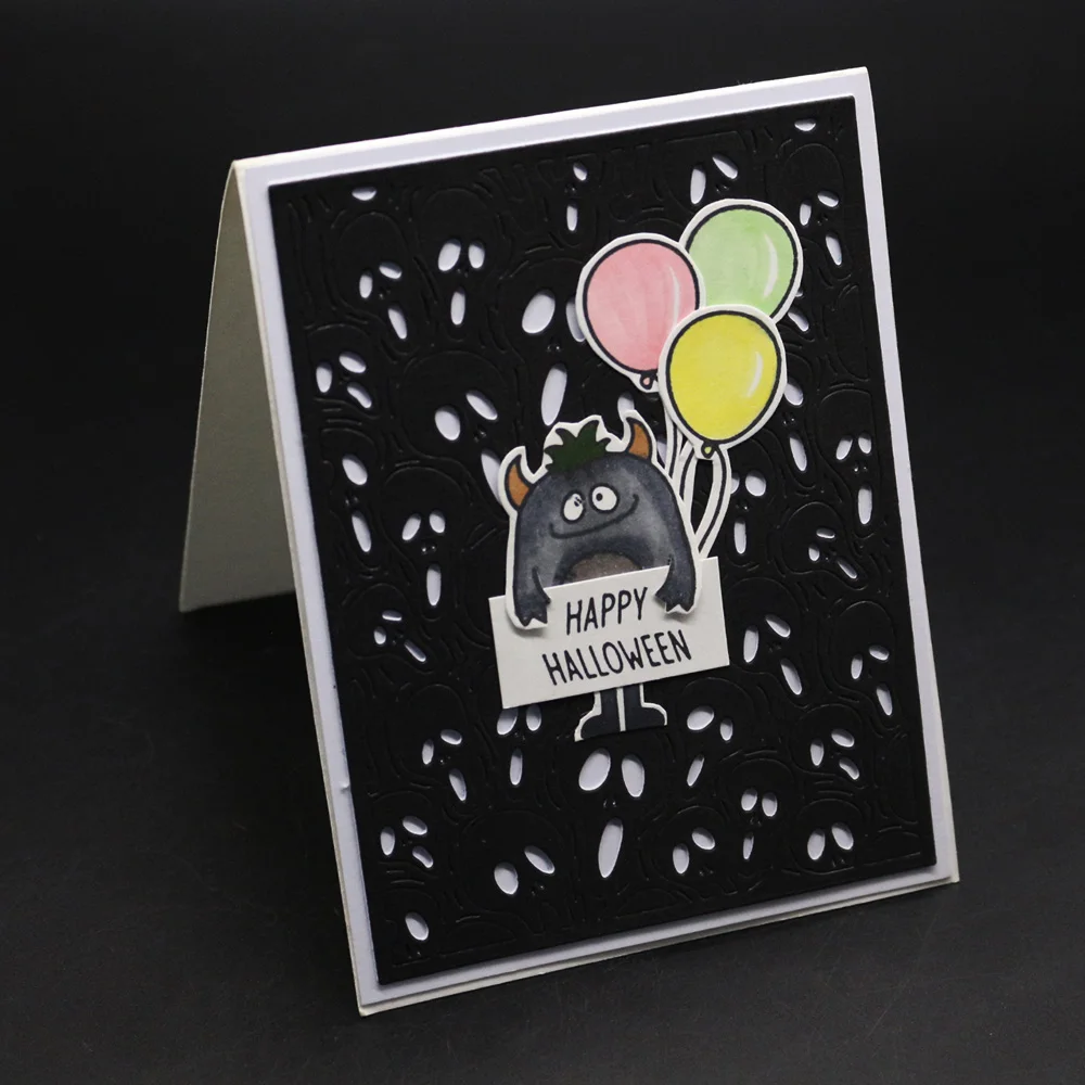 Новый Хэллоуин призрак тиснение режущий пресс форма инструмент шаблон для