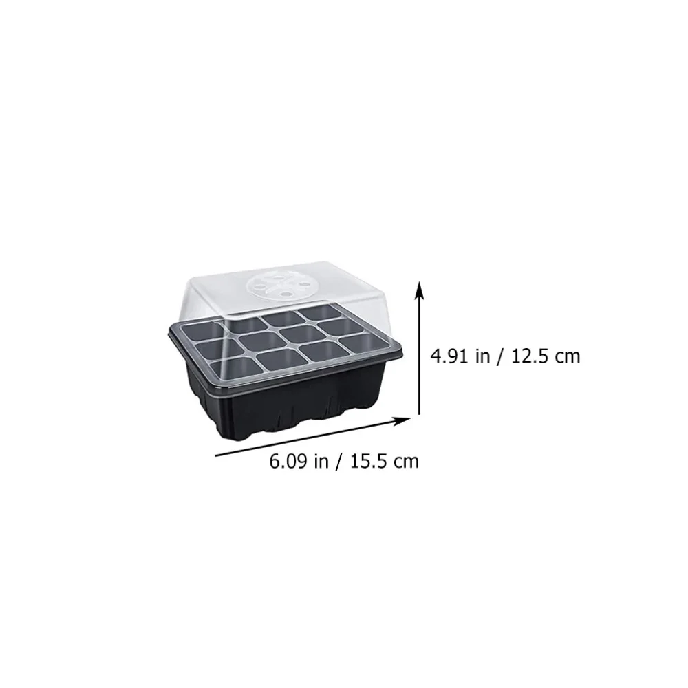 

1 Set Useful Planting Tool 12-hole Germination Box Durable Plant Nursery Box
