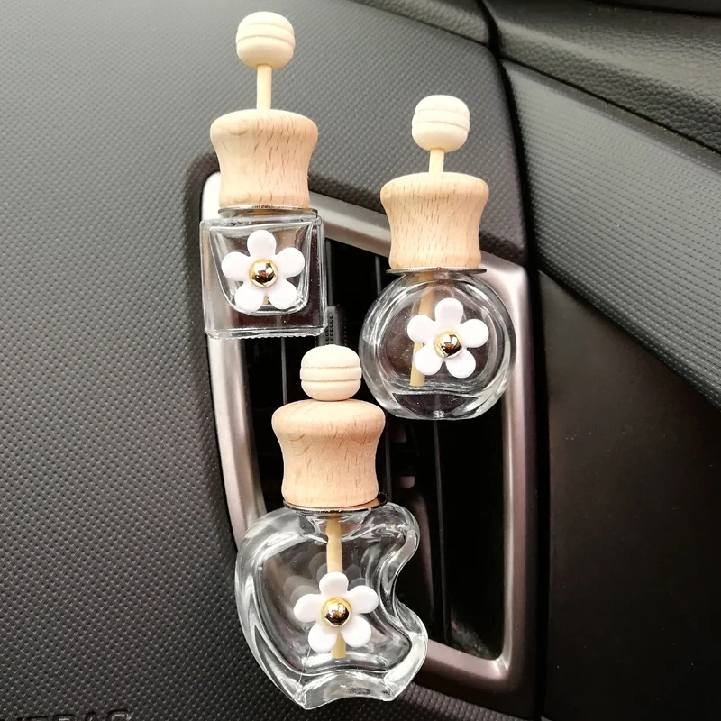 

10pcs/lot 8ML Car Outlet Empty Perfume Bottle Transparent Car Vents Deodorant Air Conditioning Perfume Bottle