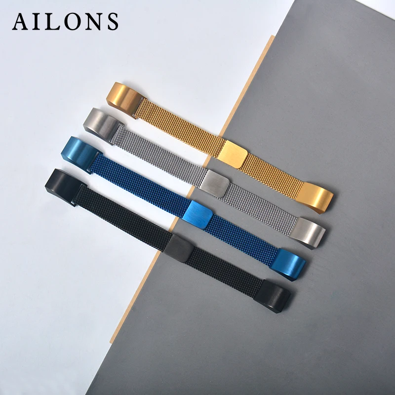 Миланская петля для умных часов Fitbit Alta HR сменный ремешок 14 мм Металлический