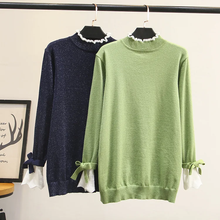 Повседневные незаменимые свитера размера плюс осень 2019 женские модные свободные