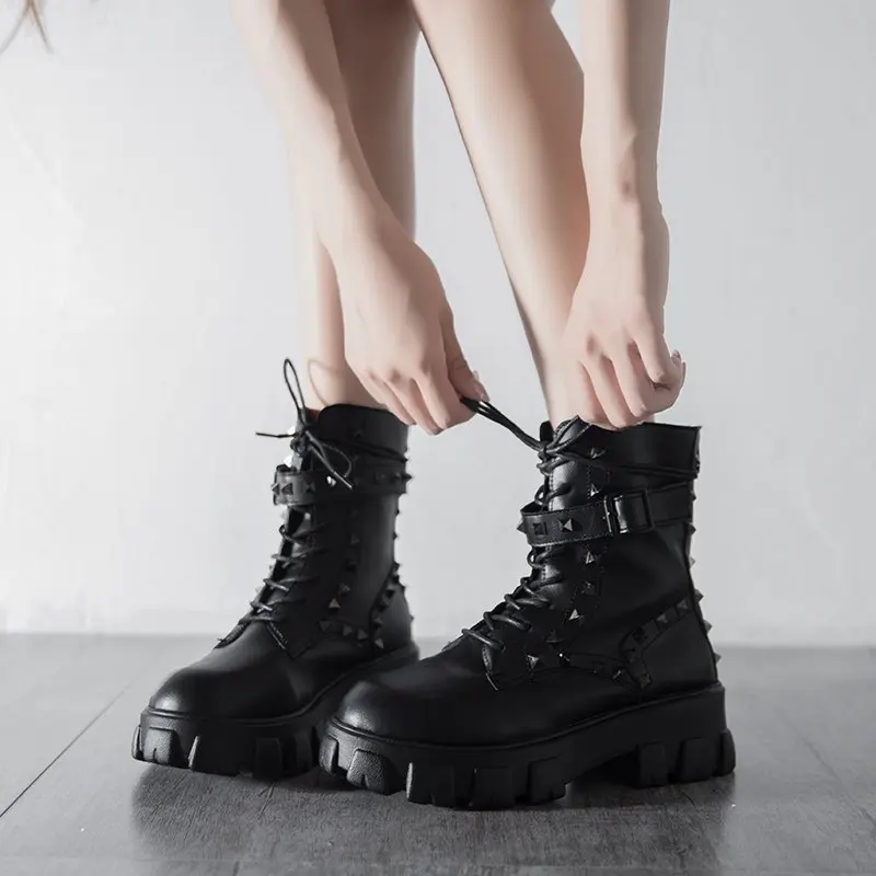 Осень 2020 женские ботинки Martin в Корейском стиле модные Нескользящие удобные