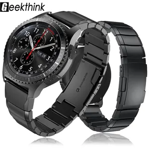 Ремешок для часов Samsung Galaxy Watch 3, 22 мм, 20 мм, 45 мм, 46 мм, HUAWEI watch GT2, Amazfit Bip, Pace Motor 360, ремешок из нержавеющей стали S3