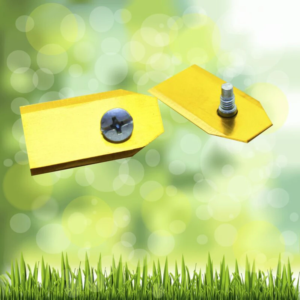 30 шт. лезвие из нержавеющей стали золотое 35*18*0 75 мм для садовых роботизированных