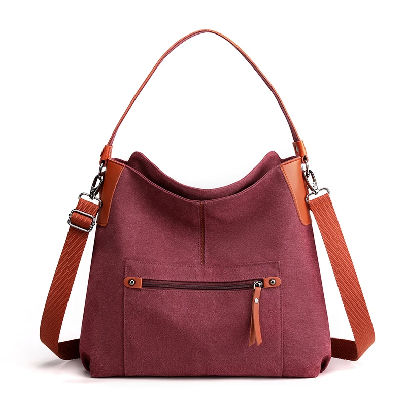 

New Vintage Women's Shoulder Crossbody Bag High Quality Female Top-Handle Bags Canvas Handbag Ladies Totes Bag Messenger Bag