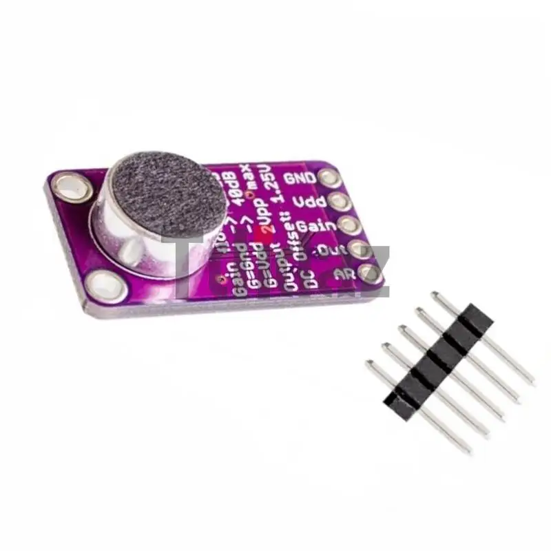 Микрофон MAX9814 плата с автоматическим управлением усилением для Arduino