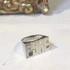Женское кольцо из нержавеющей стали VishowCo, подарочное кольцо с именем на заказ, 18 карат и 14 карат