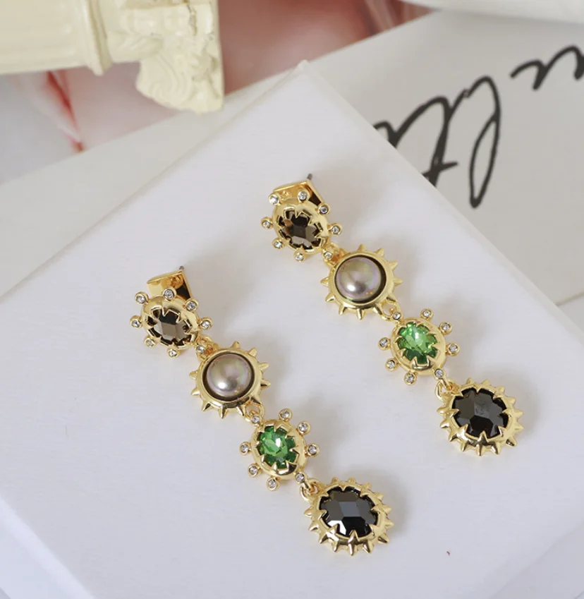CSxjd новые роскошные модные серьги с кристаллами и жемчугом | Украшения аксессуары