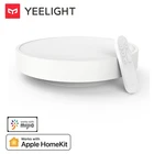 Умная потолочная Светодиодная лампа Yeelight, пылезащитная Беспроводная лампа для гостиной с затемнением, работает с Google Home