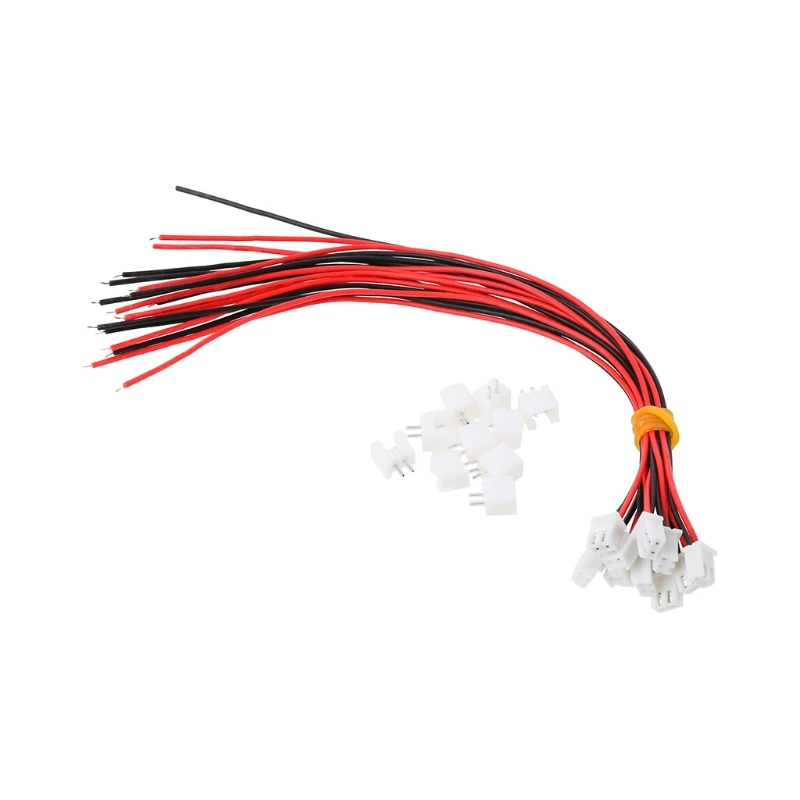 

10 Pcs/Lot 24AWG JST XH2.54 2 Pin Connector Plug Wire Cable 20cm Length
