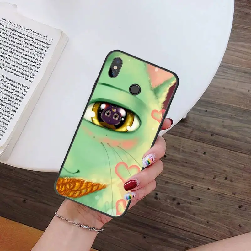 

anime cartoon cute design funny Sailor Moon Cat coque shell Phone Case For Xiaomi Redmi note 7 8 9 t k30 max3 9 s 10 pro lite