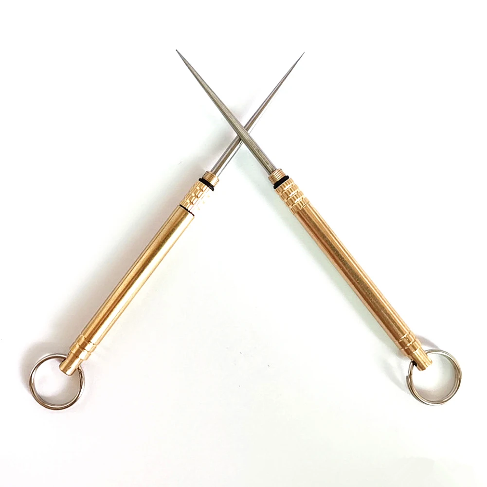 Переносной титановый сплав зубочистки Карманный держатель для открытого