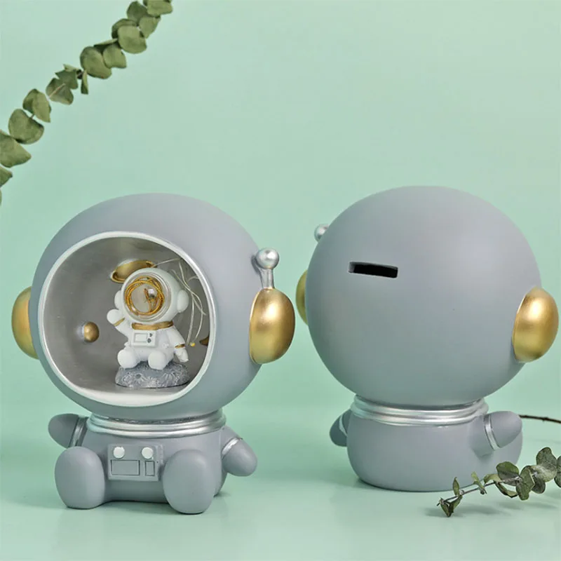 Полимерная Копилка в виде астронавта носветильник ка украшение для вечерние