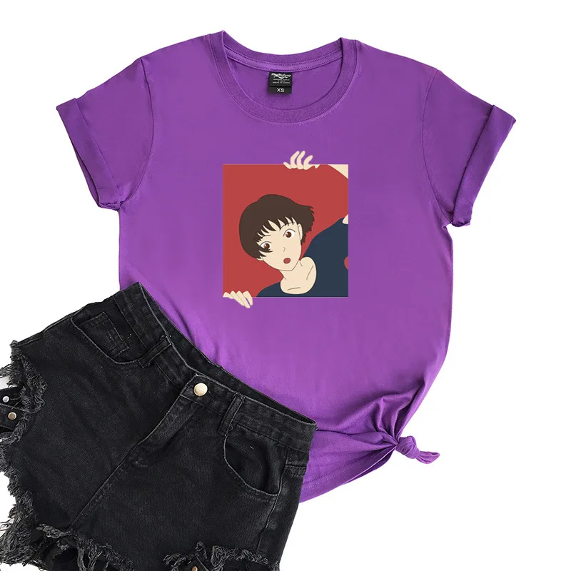 

New Fashion T shirt Woman Spring Summer Girls Print Short Sleeve O Neck Cotton Women Top Slim Fit Soft Women Tshirt