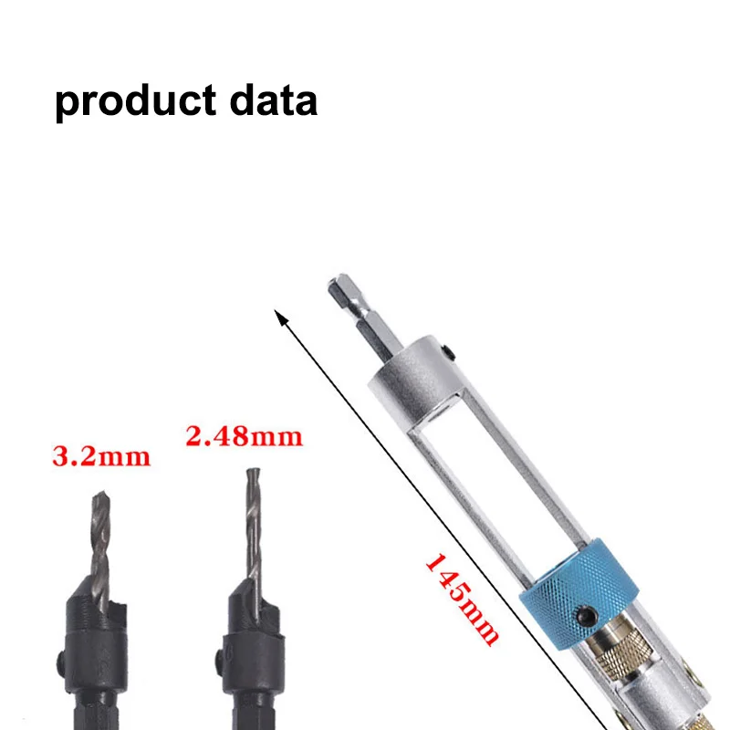 PRACMANU 20 шт. набор для сверления на половину времени Набор отверток