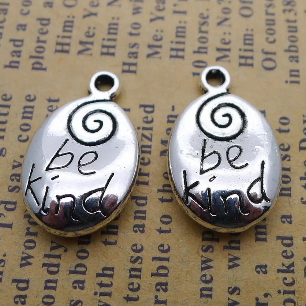 Подвески Be Kind 80 шт. 13 мм x 20 сделай сам изготовление ювелирных изделий кулон