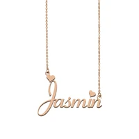 jasmin name necklace custom name necklace for women girls best friends birthday wedding christmas mother days gift
