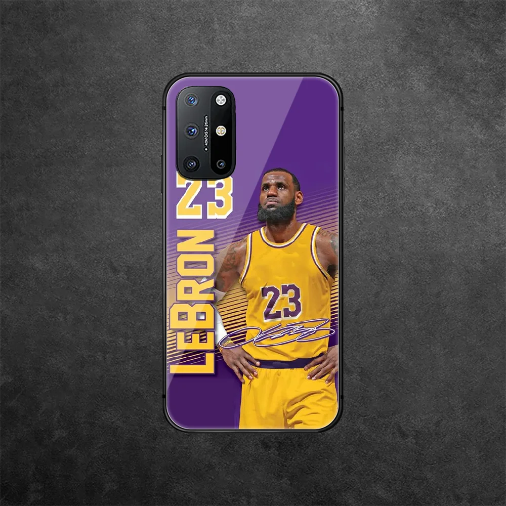 

LeBron King James 23 Tempered Glass Phone Case Cover For Oneplus Oppo Realme A53 Find X 2 3 5 6 7 8 9 T Pro Nord Gt Neo Trend