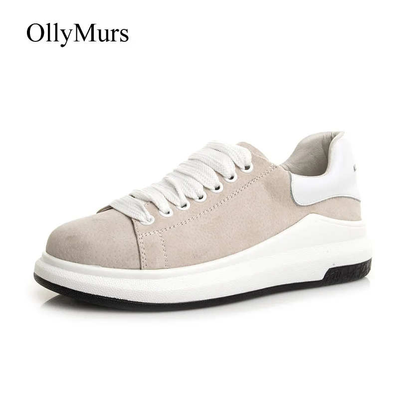 

Кроссовки женские из натуральной кожи, повседневная обувь на платформе, модные брендовые, в стиле пэчворк, массивные