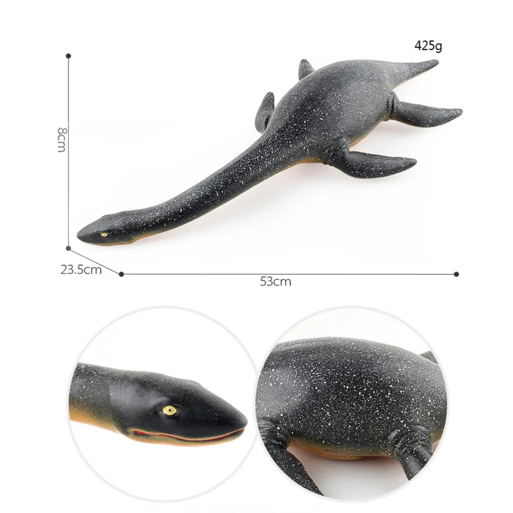 1Pc Simulated Plesiosaur Model Toys Creative Marine Animal Soft Plastic Stuffed Cotton Shark Toy Oversized Lifelike P | Игрушки и хобби