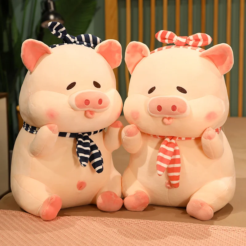

25-60cm High Quality Stuffed Big Size Toy New Kawaii Pink Pig Plush Toys Animals Doll Pillow For Kids Girls Nice Birthday Gifts