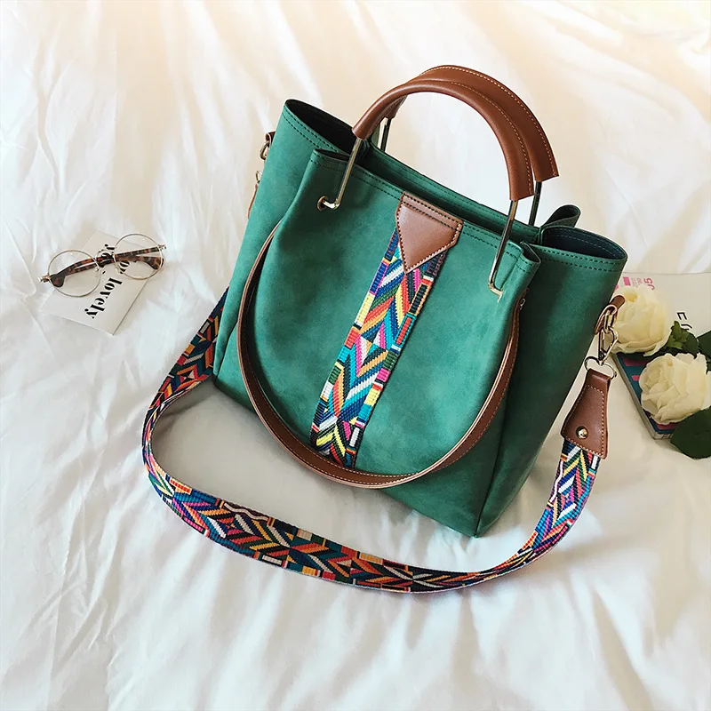 

European and American Style Ladies Fashion Two-piece Shoulder Bag Casual Large-capacity Shopping Travel Wallet Messenger Bag