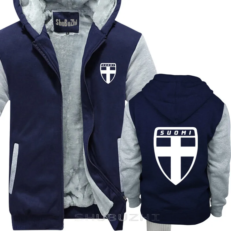 SUOMI Finland финский флаг/pride team blue jersey теплое пальто мужские брендовые толстовки Мужская Толстая куртка зимняя одежда sbz5674