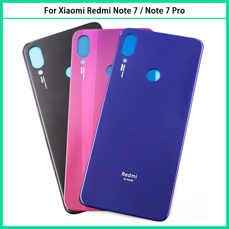 Для Xiaomi Redmi Note 7 крышка батареи задняя дверь 3D стекло Bck панель для Pro корпус чехол