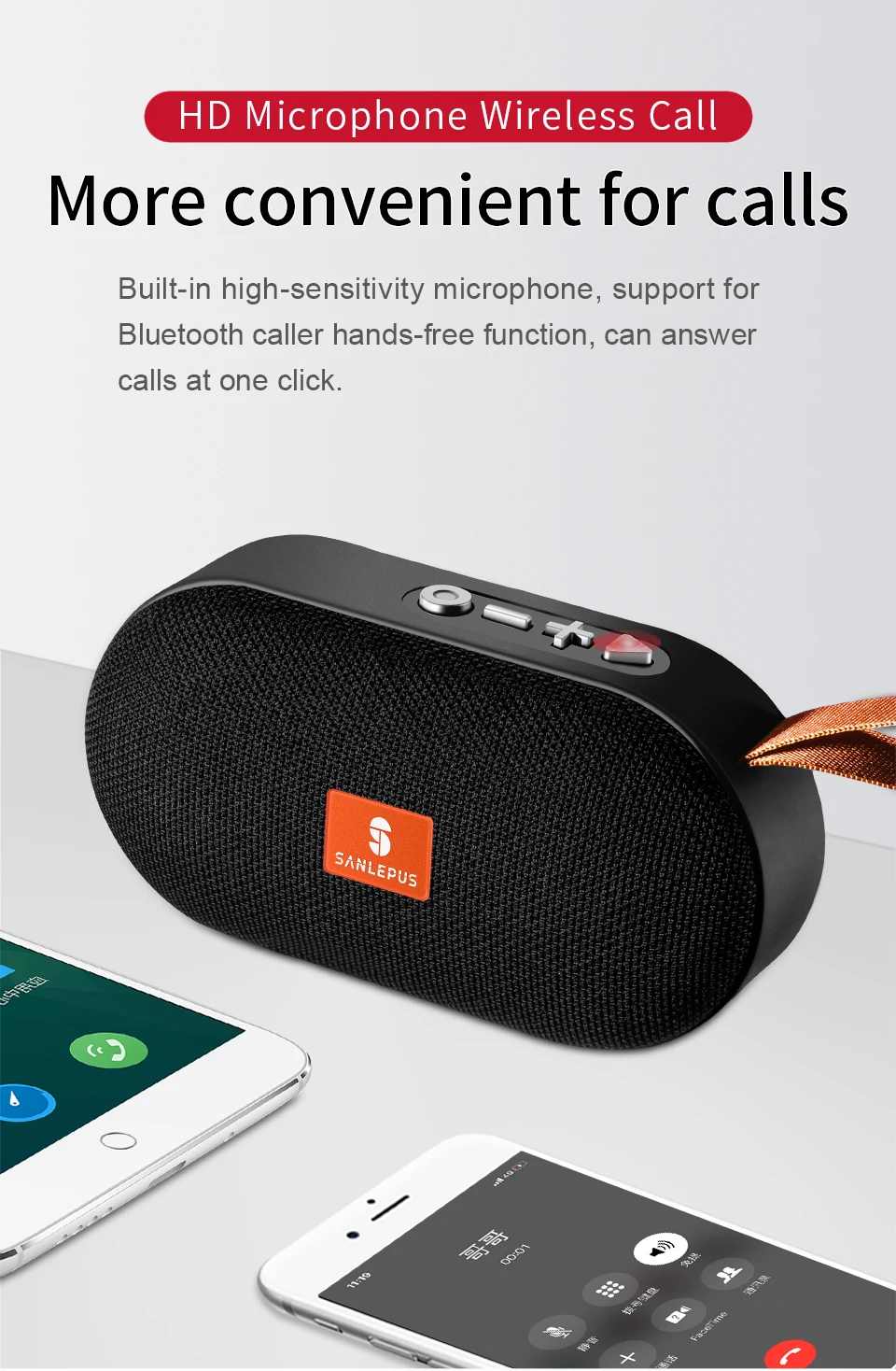 SANLEPUS Мини Bluetooth динамик портативный беспроводной динамик звуковая система 3D стерео музыка объемный Поддержка Bluetooth, TF AUX USB