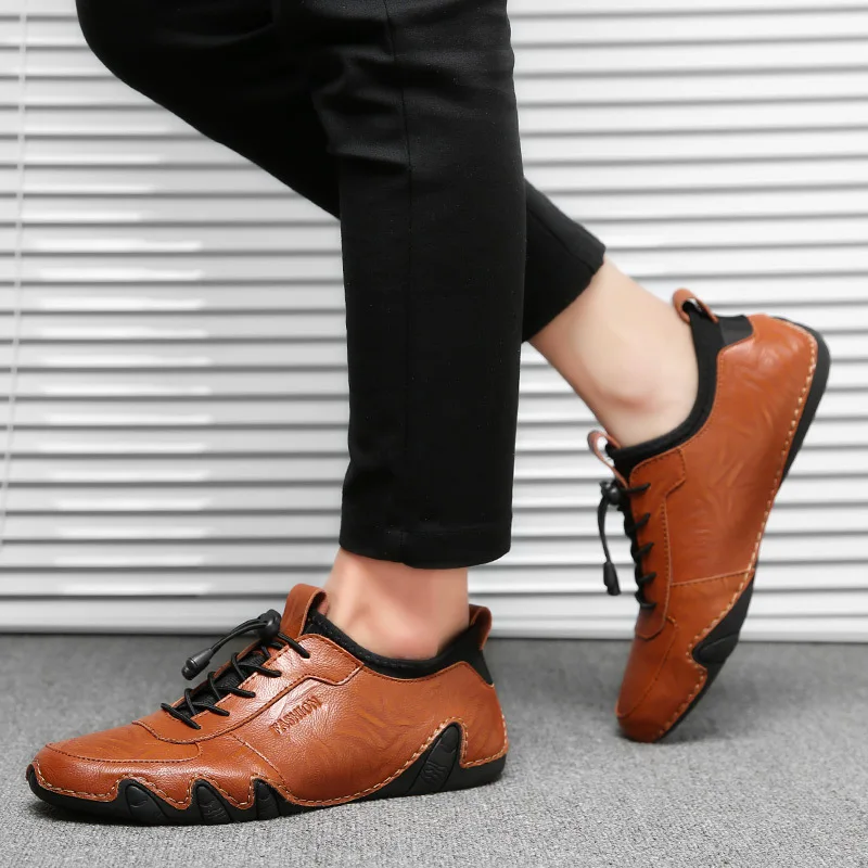 

Comfortable Leather Men's Shoes, Men's Casual Shoes, Summer Men's Loafers, A Pedal Soft Men's Flat Shoes, Driving Shoes