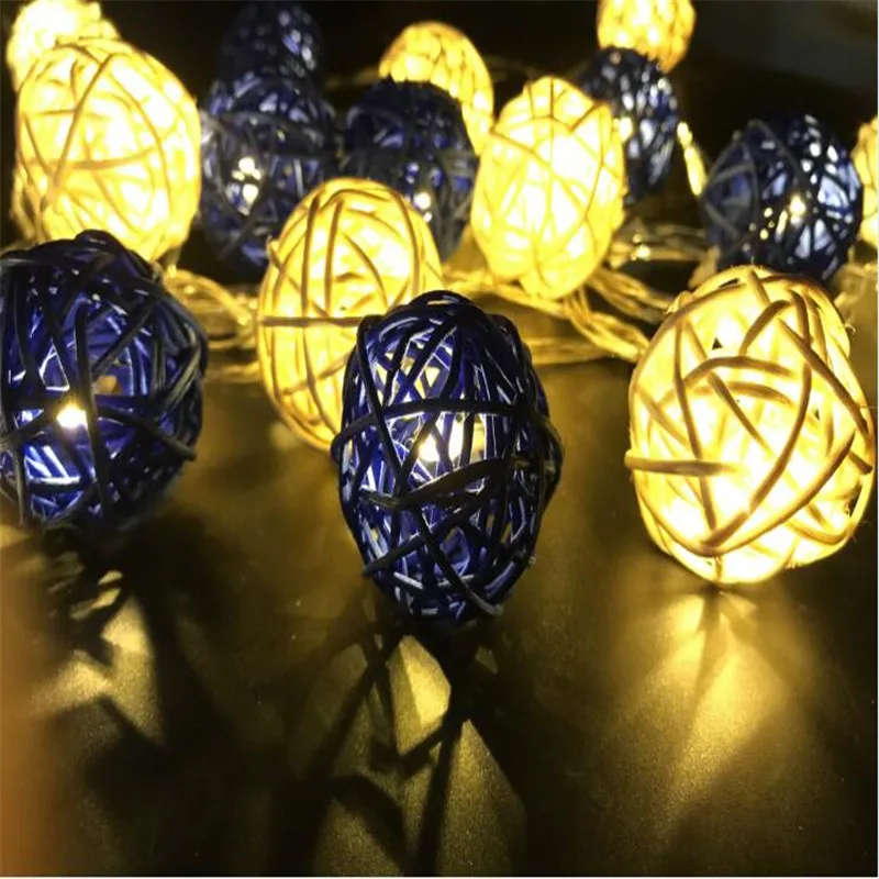 20 основного хода шарообразные светодиодный Рождество в белом и темно синем цвете