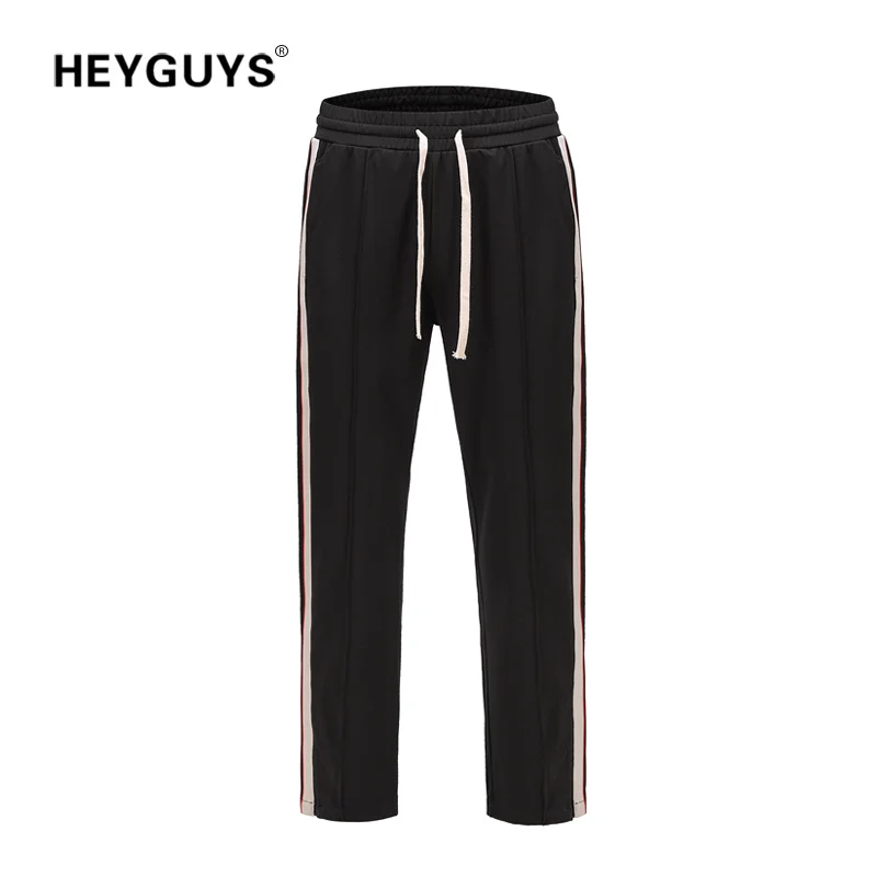 Мужские длинные брюки для бега HEYGUYS Модные дышащие повседневные тренировочные
