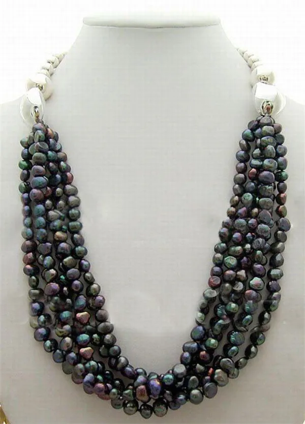 

Ожерелье женское с натуральным пресноводным жемчугом, на магнитной застежке