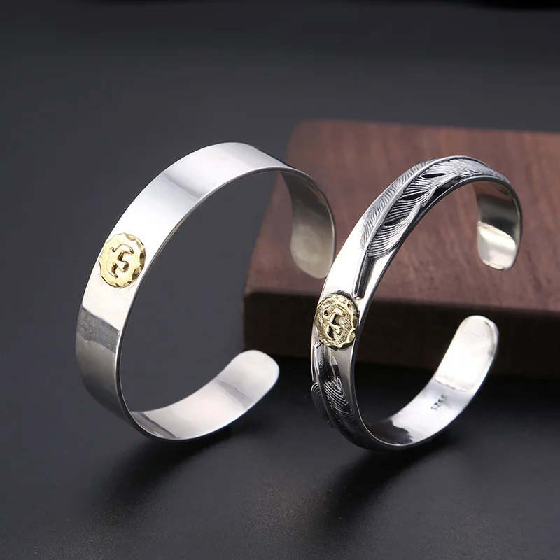 Регулируемый браслет для мужчин и женщин из серебра 100% пробы | Украшения