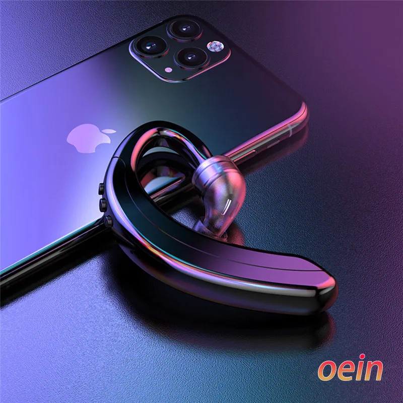 

oein Wireless Bluetooth Earphone Business Headsets with Mic Handsfree call Ear-hook Earphones For iPhone Android IOS