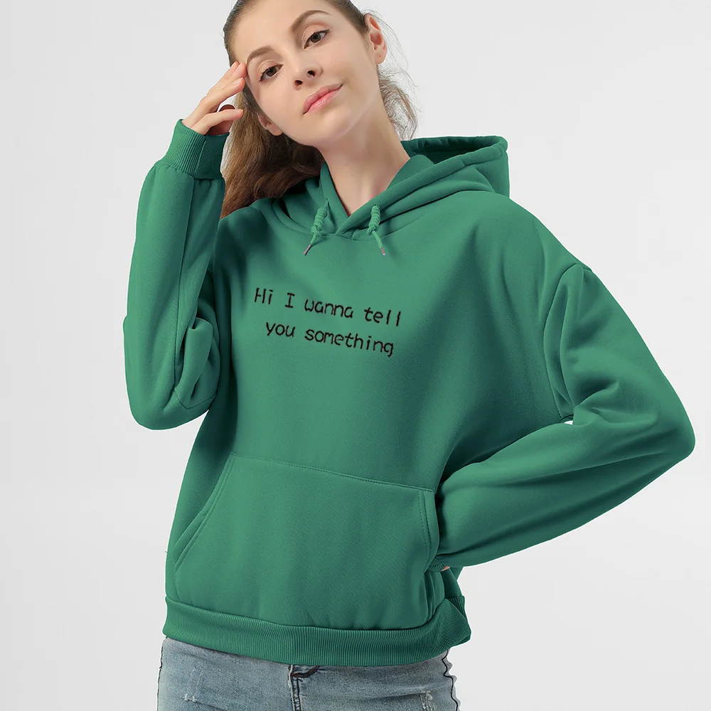 Autumn New Letter Print Sweatshirts Womens Casual White Hoodies Tops Winter Loose Hooded Sweetshirts Long Sleeves Graphic Jacket