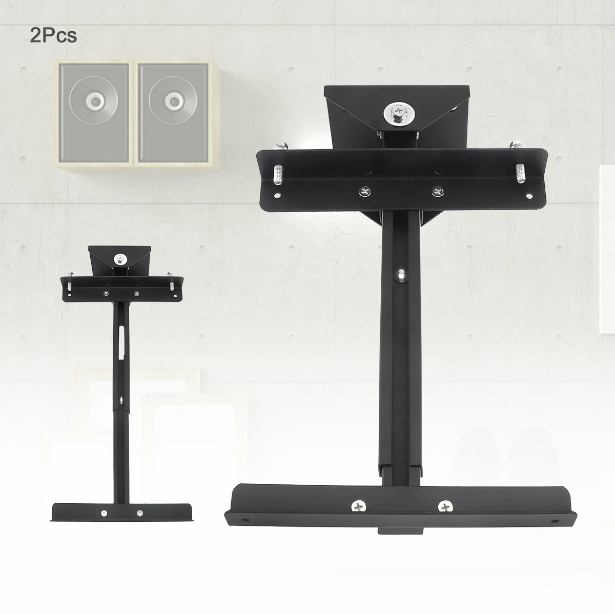 Универсальный металлический телескопический кронштейн для динамика 2 шт.