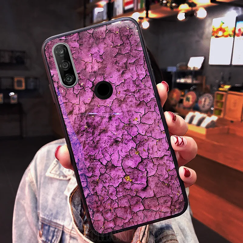 Красивый Мраморный чехол для Huawei P30 P20 Lite Y5 Y6 Y7 Y9 P Smart Plus 2019 Роскошный Honor 20 10i 8S 8A 8X Nova