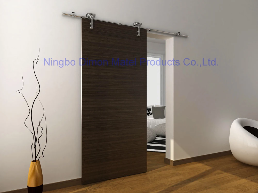 Free Shipping Dimon stainless steel 304 hanging wheel America style sliding door hardware DM-SDS 7105 without track | Обустройство