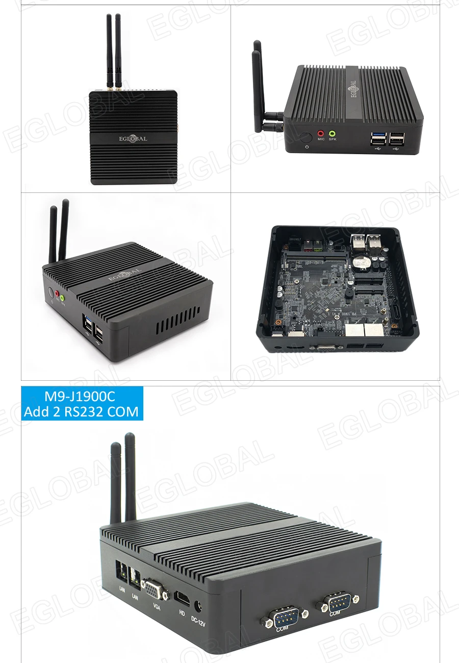 Маленький мини-ПК Intel Celeron J1900 J3160 Dual Lan Dual Com Windows Linux мини-компьютер Pfsense компьютерный сервер брандмауэр Wifi