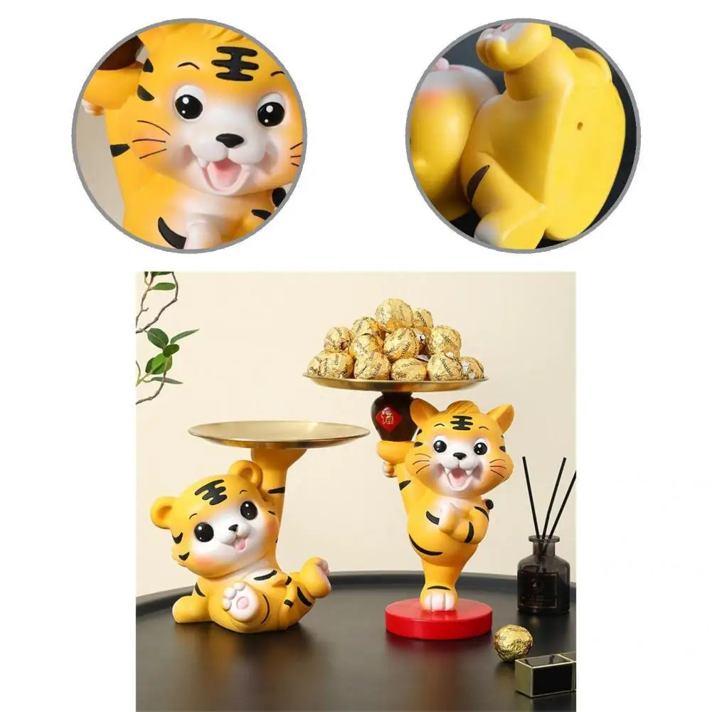 

Скульптура Тигра изысканная деталь прочная водостойкая фигурка кукла Тигр статуя