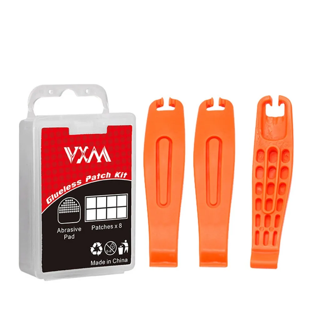 

VXM Bicycle Puncture Repair Kit Bike Tyre Patches+ Tire Lever +Tool Box Cycling Maintenance Tool Kit