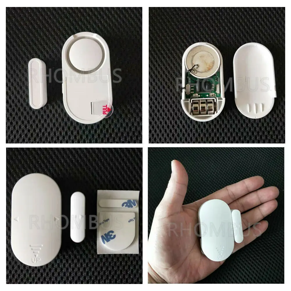 

2pcs Anti-magnetic interference Anti-theft Wireless Door Windows Magnetic Sensor