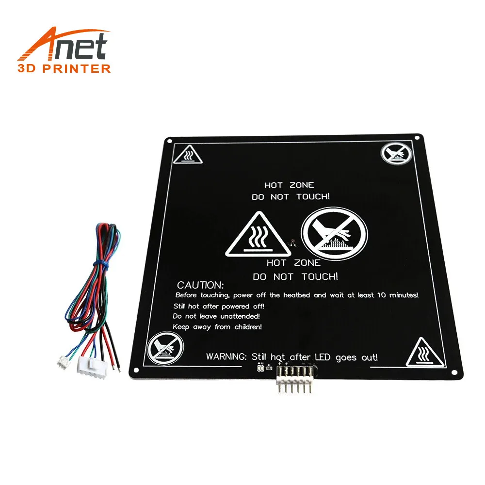 Горячая Распродажа Anet алюминиевая печатная платформа MK3 12 В для горячего теплого