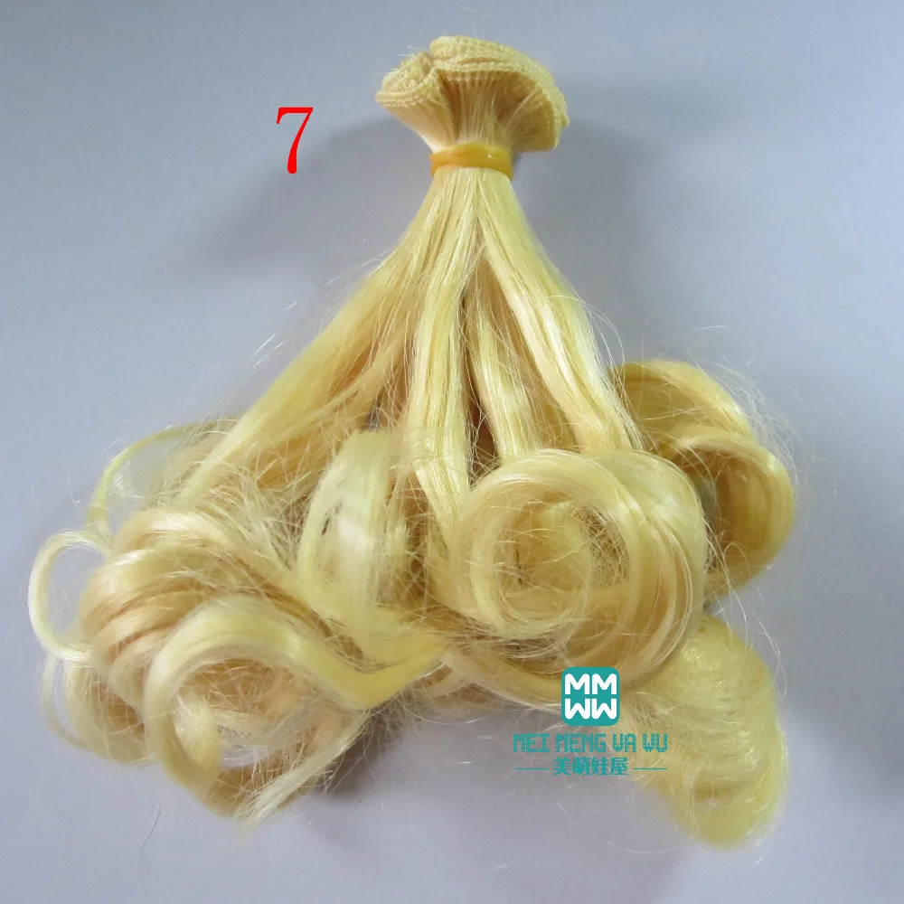 

1pcs 15cm&25cm*100CM Doll wigs Accessories Pear hairstyle Hair for dolls 1/3 1/4 1/6 BJD/SD doll DIY wigs